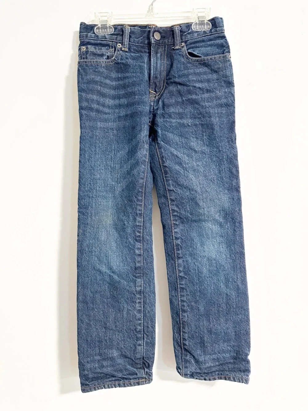 Gap Kids 1969 Boys Straight Leg Lined Jeans - Medium Wash - Size 8 Regular